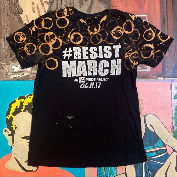 2017 LA Pride #RESIST March T Shirt - Picture 5 of 13